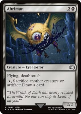 Ahriman card from FINAL FANTASY