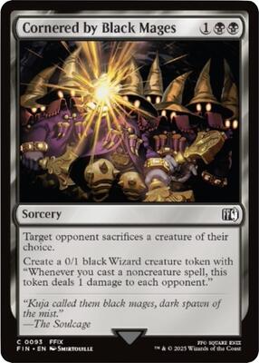 Cornered by Black Mages card from FINAL FANTASY