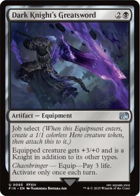 Dark Knight's Greatsword card from FINAL FANTASY