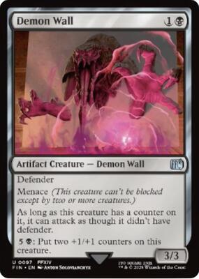 Demon Wall card from FINAL FANTASY