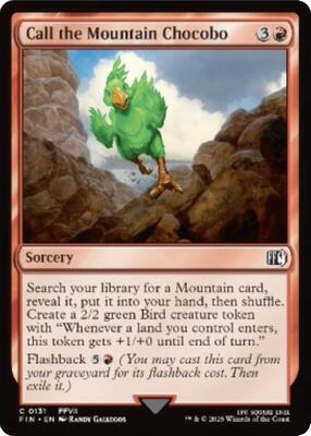 Call the Mountain Chocobo card from FINAL FANTASY