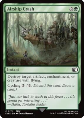 Airship Crash card from FINAL FANTASY