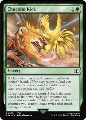 Chocobo Kick card from FINAL FANTASY