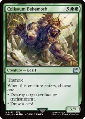 Coliseum Behemoth card from FINAL FANTASY