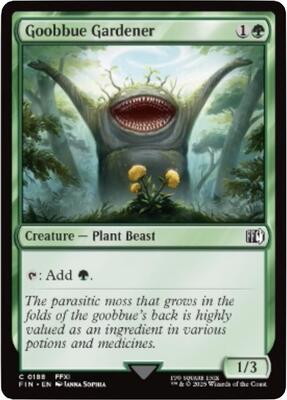 Goobbue Gardener card from FINAL FANTASY
