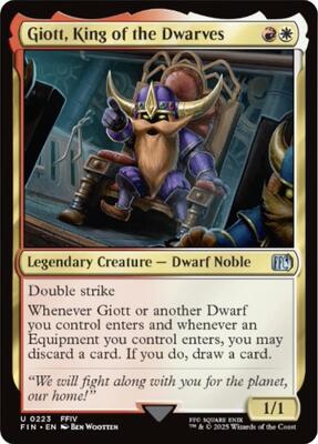 Giott, King of the Dwarves card from FINAL FANTASY