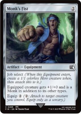 Monk's Fist card from FINAL FANTASY