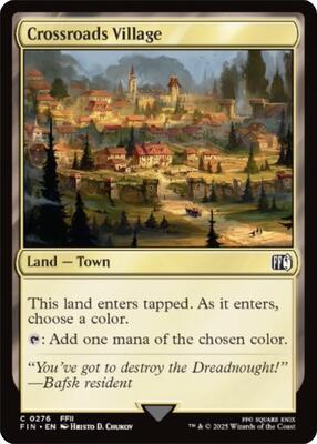 Crossroads Village card from FINAL FANTASY