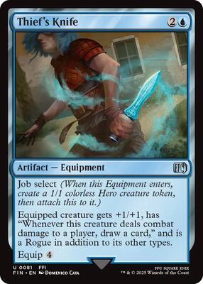 Thief's Knife card from FINAL FANTASY