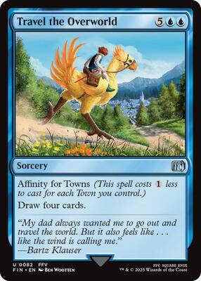 Travel the Overworld card from FINAL FANTASY