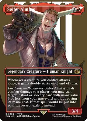 Seifer Almasy (Borderless) card from FINAL FANTASY