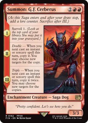 Summon: G.F. Cerberus card from FINAL FANTASY