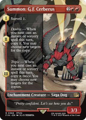 Summon: G.F. Cerberus (Borderless) card from FINAL FANTASY