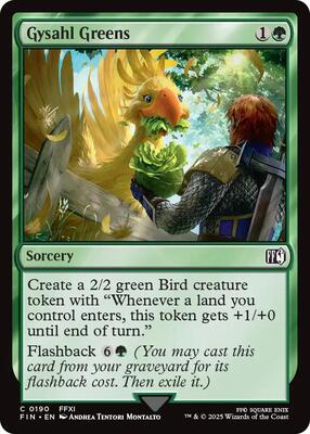 Gysahl Greens card from FINAL FANTASY
