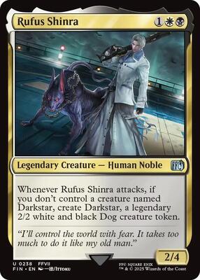 Rufus Shinra card from FINAL FANTASY