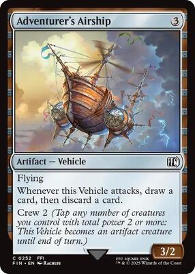Adventurer's Airship card from FINAL FANTASY