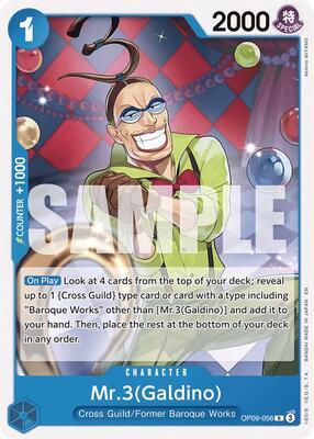 Mr.3(Galdino) (Reprint) card from Starter Deck 25: BLUE Buggy