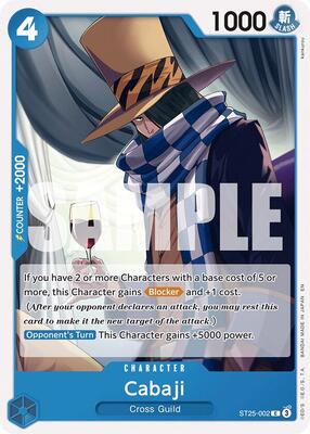 Cabaji card from Starter Deck 25: BLUE Buggy