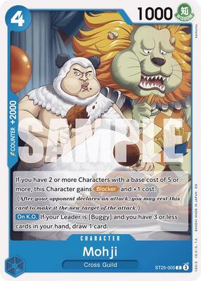 Mohji card from Starter Deck 25: BLUE Buggy