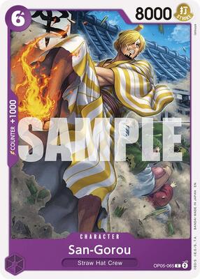 San-Gorou (Reprint) card from Starter Deck 26: PURPLE/BLACK Monkey.D.Luffy