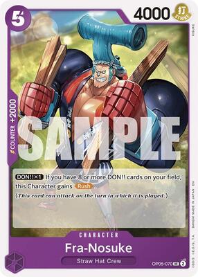 Fra-Nosuke (Reprint) card from Starter Deck 26: PURPLE/BLACK Monkey.D.Luffy