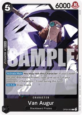 Van Augur (Reprint) card from Starter Deck 27: BLACK Marshall.D.Teach