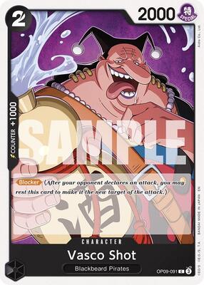 Vasco Shot (Reprint) card from Starter Deck 27: BLACK Marshall.D.Teach