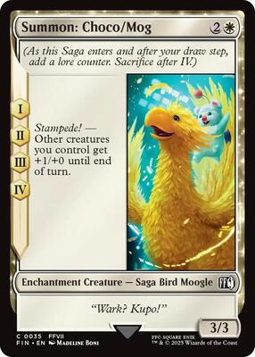 Summon: Choco/Mog card from FINAL FANTASY