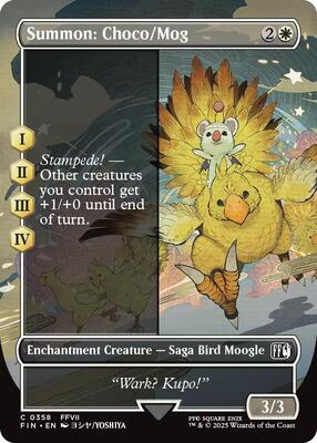 Summon: Choco/Mog (Borderless) card from FINAL FANTASY