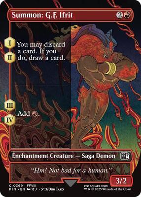 Summon: G.F. Ifrit (Borderless) card from FINAL FANTASY