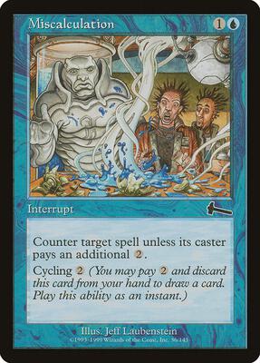 Miscalculation card from Urza's Legacy