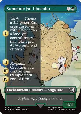 Summon: Fat Chocobo (Borderless) card from FINAL FANTASY