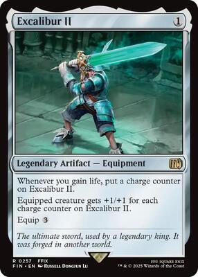 Excalibur II card from FINAL FANTASY