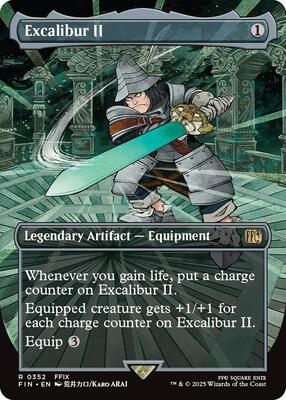 Excalibur II (Borderless) card from FINAL FANTASY