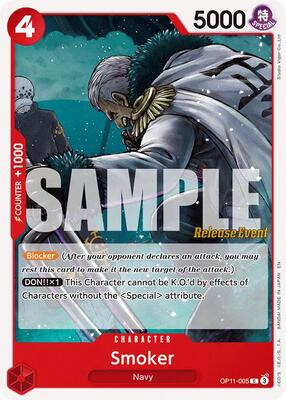 Smoker card from A Fist of Divine Speed Release Event Cards