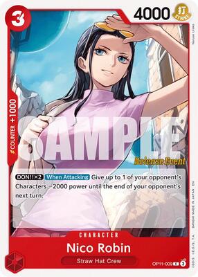 Nico Robin card from A Fist of Divine Speed Release Event Cards