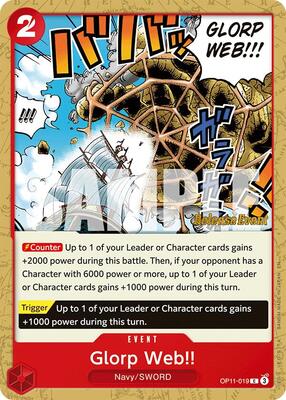 Glorp Web!! card from A Fist of Divine Speed Release Event Cards