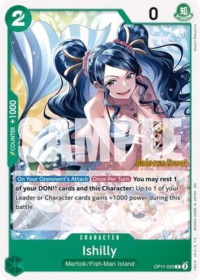 Ishilly card from A Fist of Divine Speed Release Event Cards