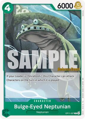 Bulge-Eyed Neptunian card from A Fist of Divine Speed Release Event Cards