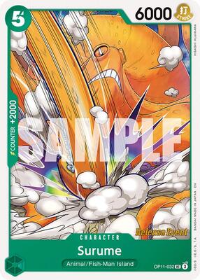 Surume card from A Fist of Divine Speed Release Event Cards