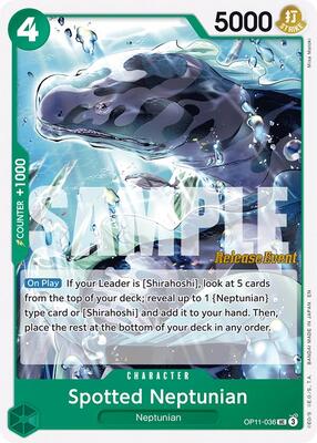 Spotted Neptunian card from A Fist of Divine Speed Release Event Cards