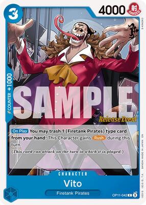 Vito card from A Fist of Divine Speed Release Event Cards