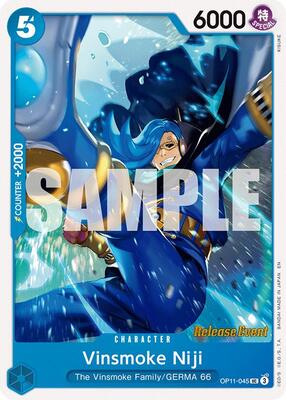 Vinsmoke Niji card from A Fist of Divine Speed Release Event Cards
