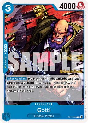 Gotti card from A Fist of Divine Speed Release Event Cards