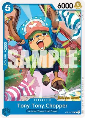 Tony Tony.Chopper card from A Fist of Divine Speed Release Event Cards