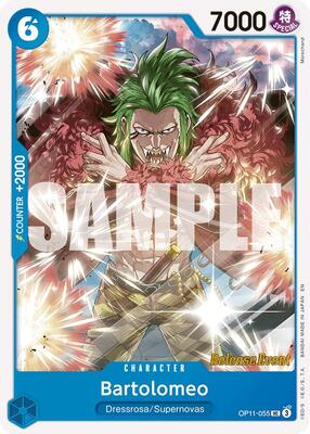 Bartolomeo card from A Fist of Divine Speed Release Event Cards