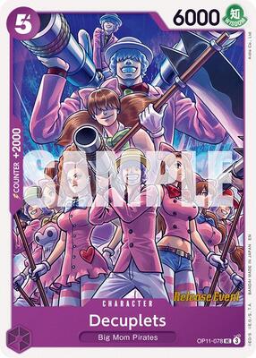 Decuplets card from A Fist of Divine Speed Release Event Cards