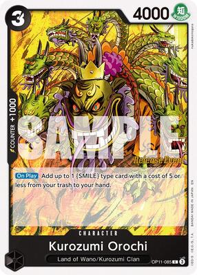 Kurozumi Orochi card from A Fist of Divine Speed Release Event Cards
