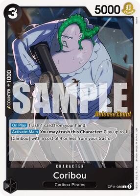 Coribou card from A Fist of Divine Speed Release Event Cards