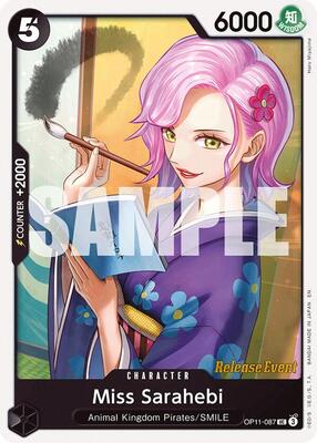 Miss Sarahebi card from A Fist of Divine Speed Release Event Cards